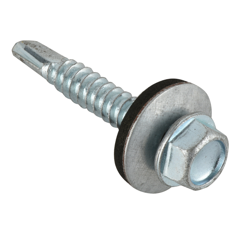 Hexagonal Washer Head Self-Drilling Screws with Steel &Rubber Washer